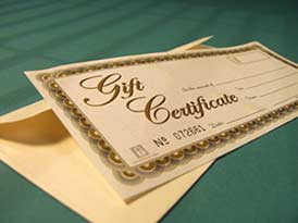 Gift Certificate Bg